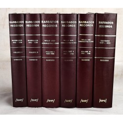 Barbados Records: Wills and Administrations; Marriages; Baptisms, 1637-1800 (6 volume set)